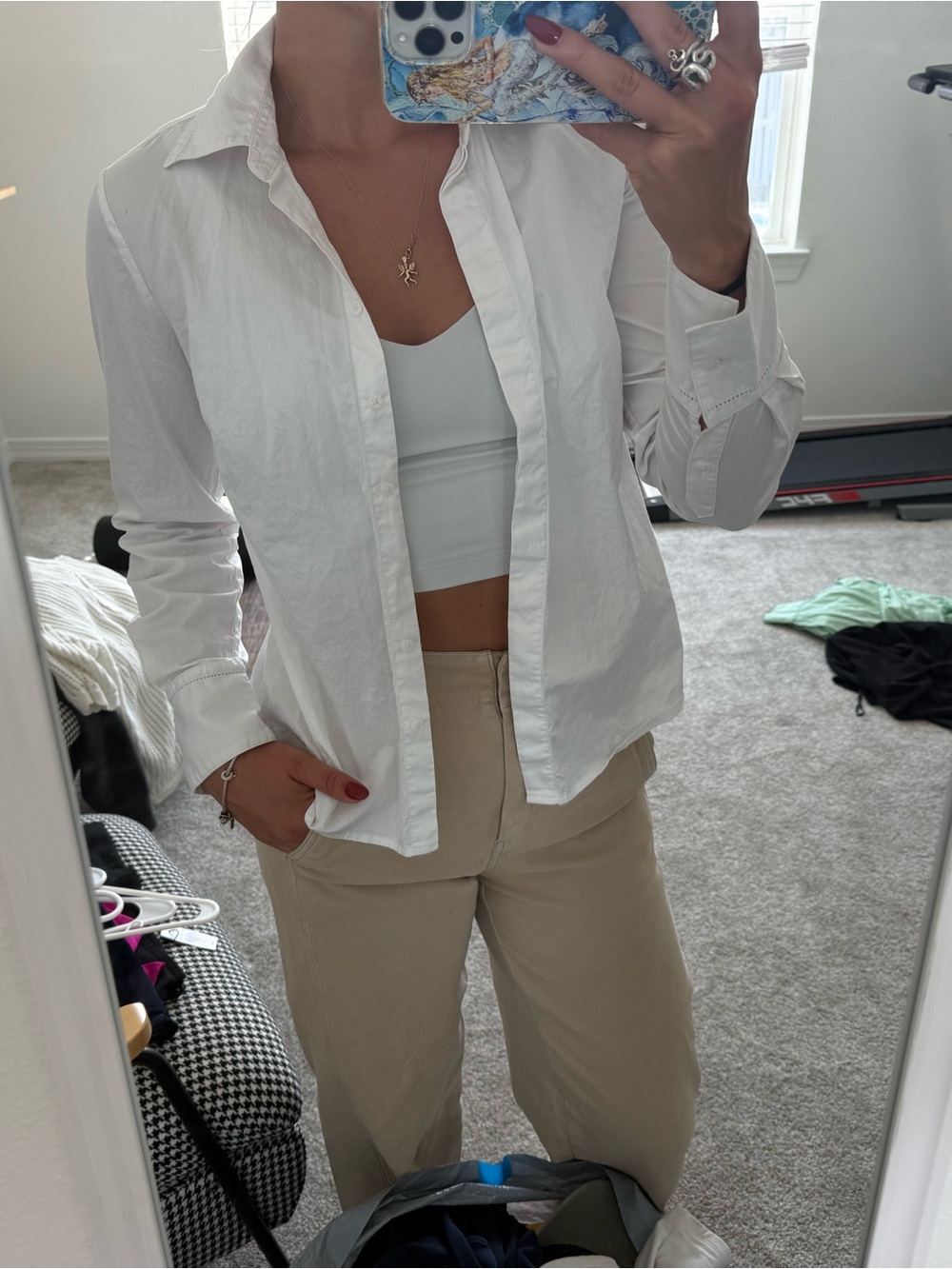 Club Monaco White Button-Down Shirt